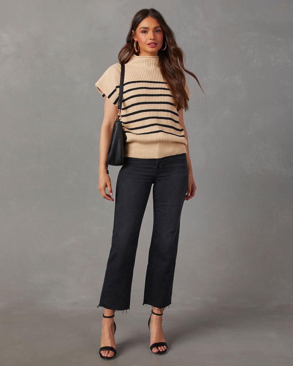 Kleid Striped Mock Neck Sleeveless Sweater sold by Vici product image thumbnail 3