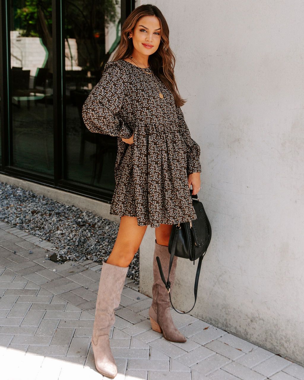 Genevieve Floral Babydoll Dress - FINAL SALE sold by Vici product image thumbnail 6