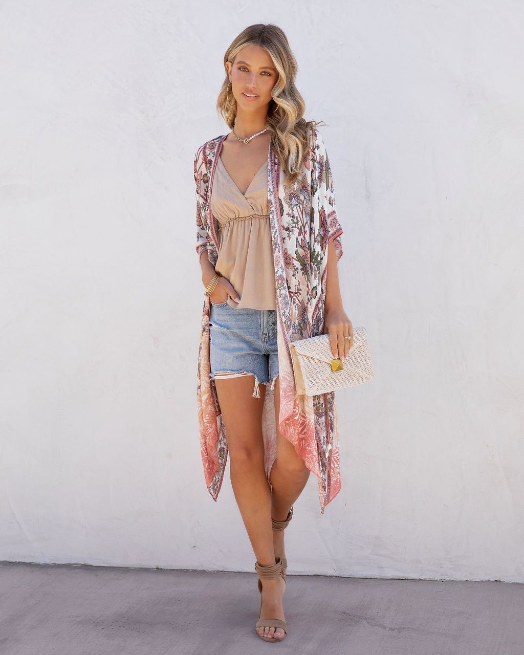 Trinity Floral Open Front Kimono sold by Vici product image thumbnail 6