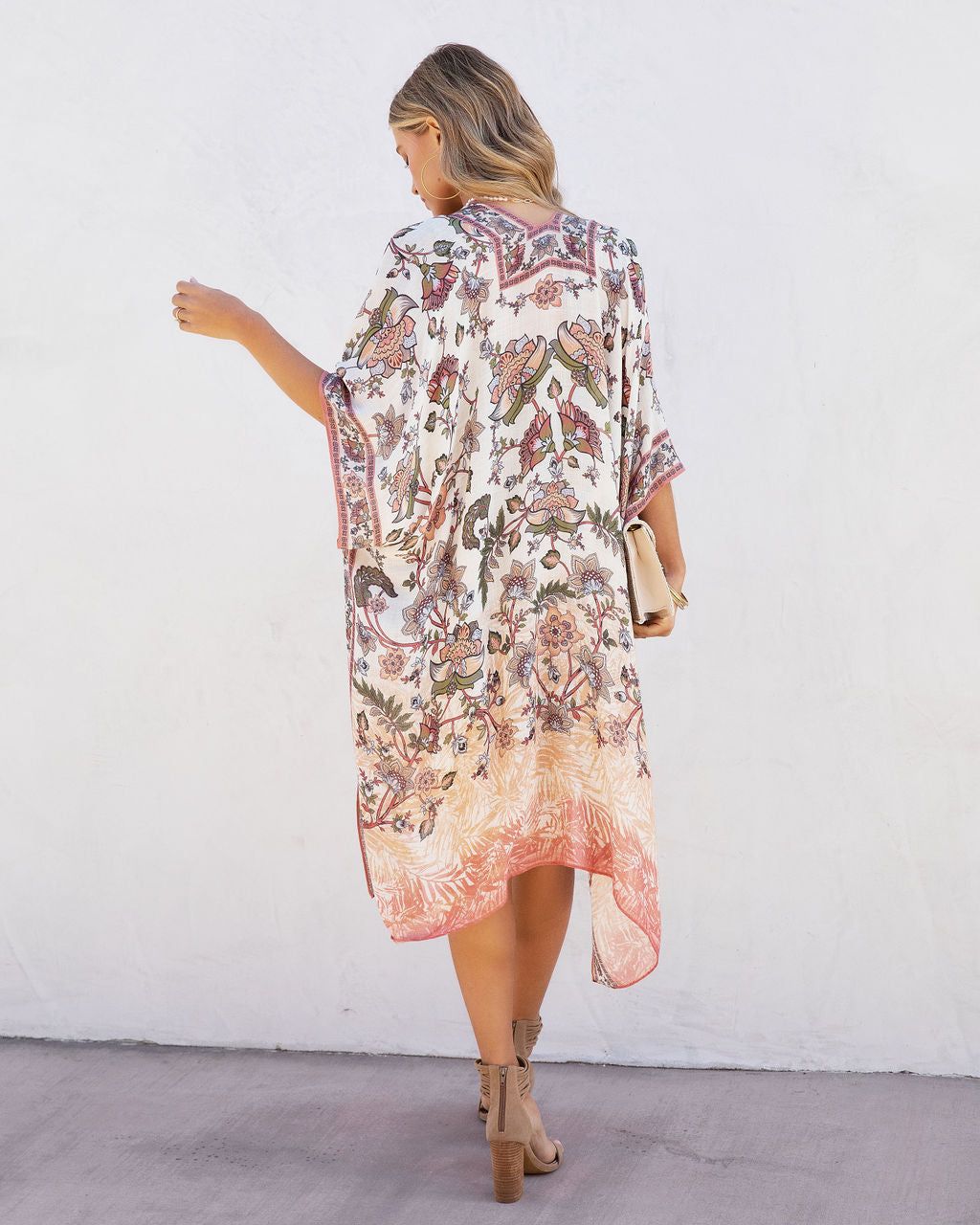 Trinity Floral Open Front Kimono sold by Vici product image thumbnail 4
