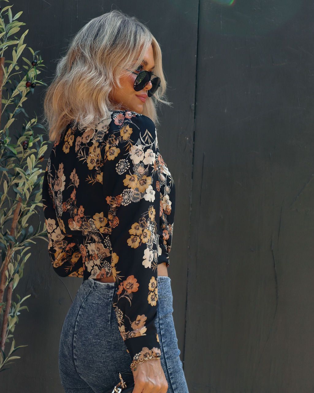 Sweet Tea Floral Drape Top - FINAL SALE sold by Vici product image thumbnail 4
