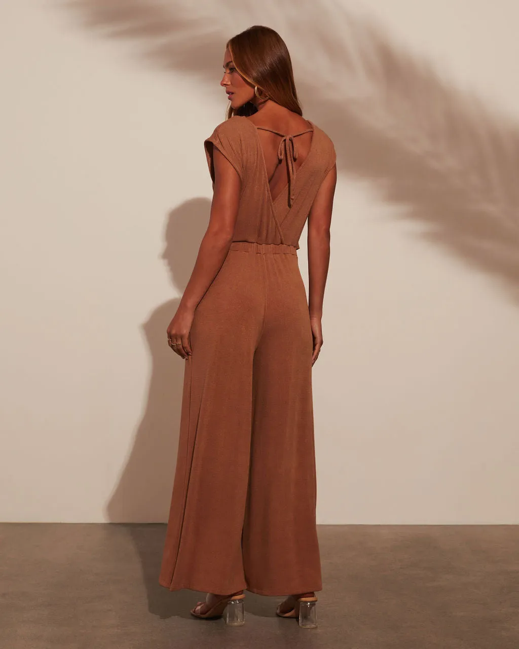 Holland Flowy Tiered Knit Jumpsuit sold by Vici product image thumbnail 4