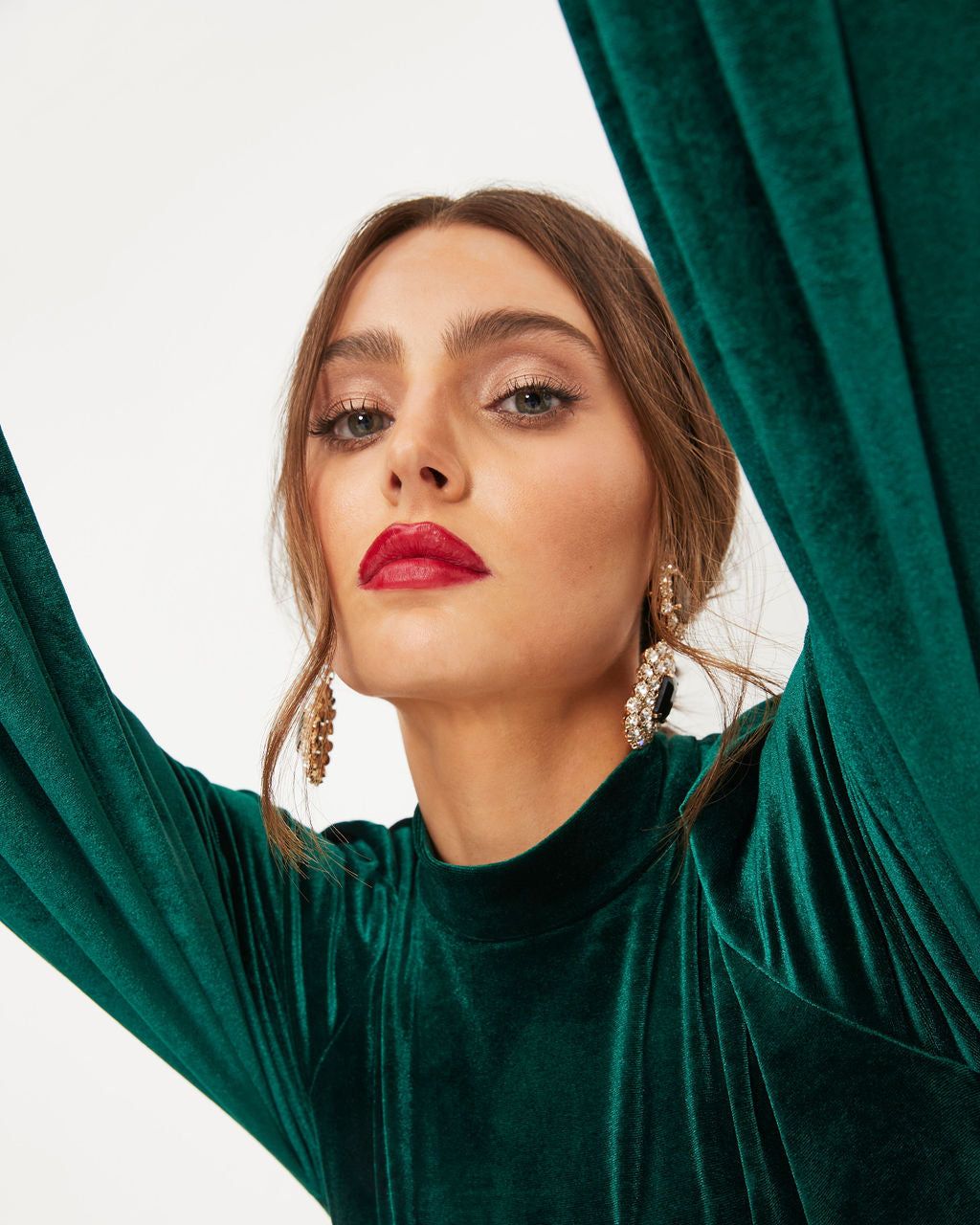 On Another Level Velvet Tie Back Top sold by Vici product image thumbnail 4