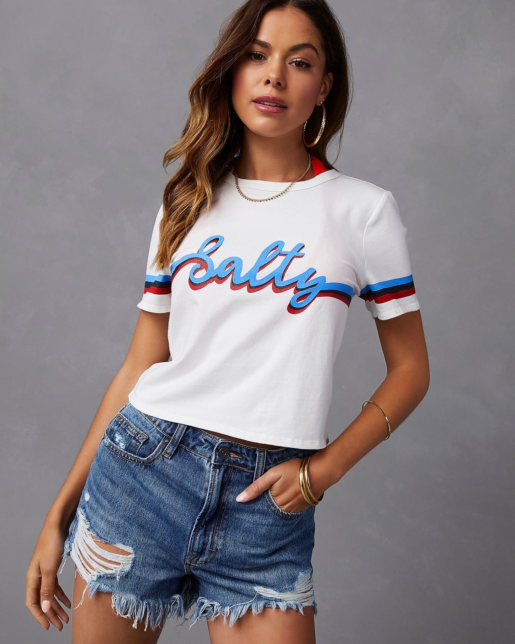 Salty Cotton Tee - FINAL SALE sold by Vici