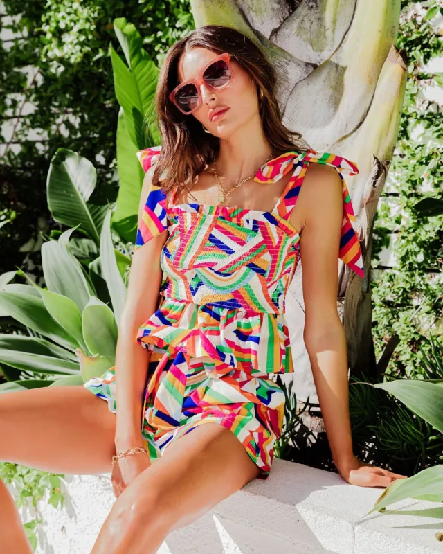 Zelia Cotton Smocked Top - FINAL SALE made by Vici