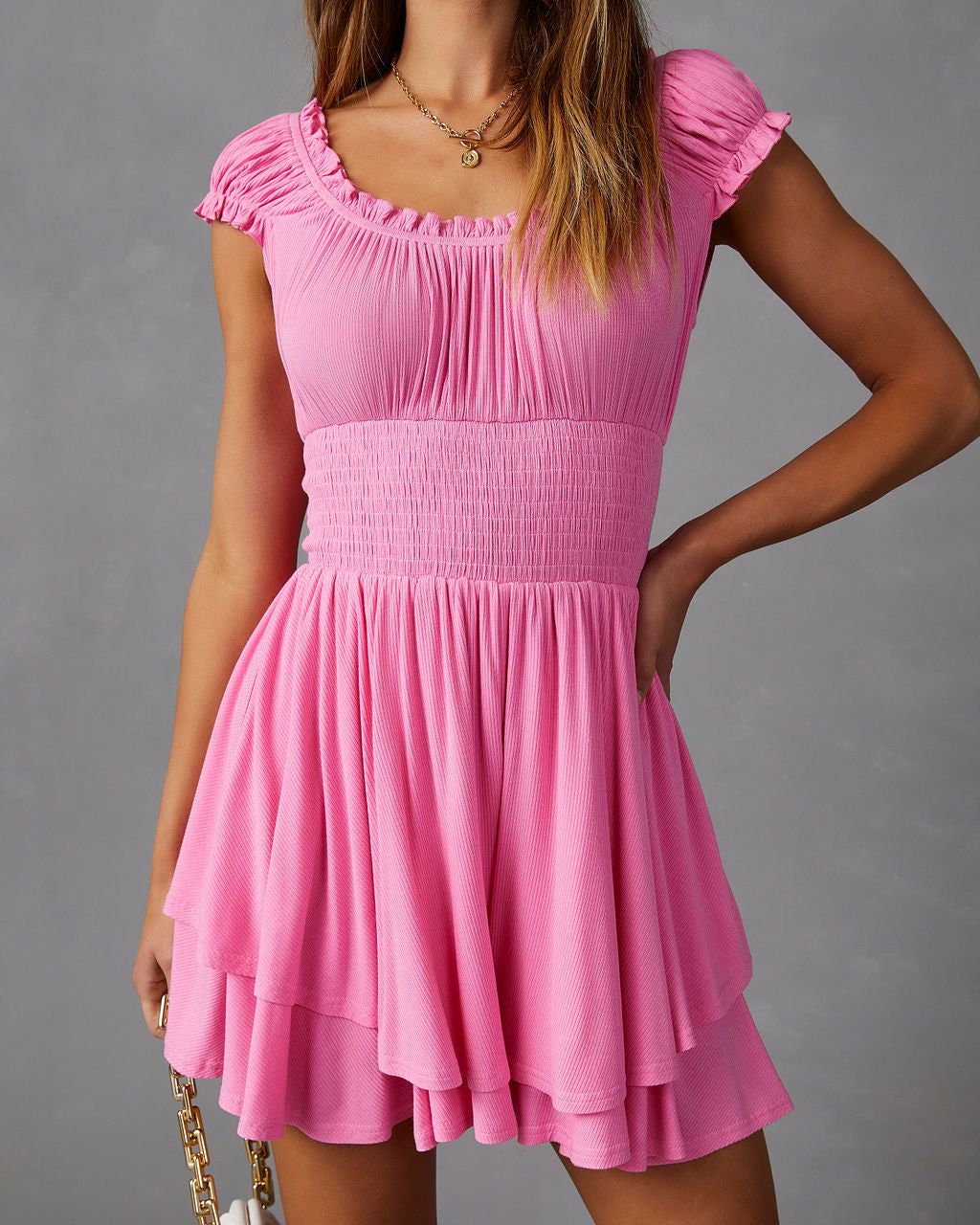 Dalia Lettuce Trim Flutter Romper sold by Vici product image thumbnail 3