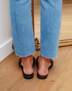 Apron Braided Sandals - Black - FINAL SALE sold by Vici