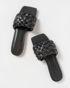 Apron Braided Sandals - Black - FINAL SALE sold by Vici