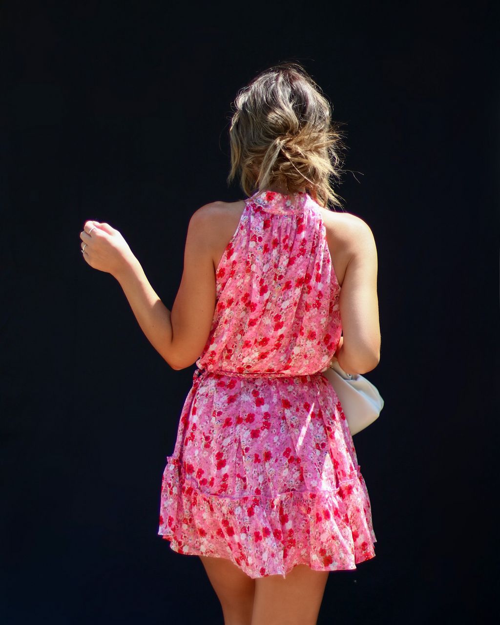 Milanea Halter Floral Mini Dress - SALE sold by Vici product image thumbnail 2