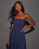 Fawn Smocked A-Line Midi Dress sold by Vici