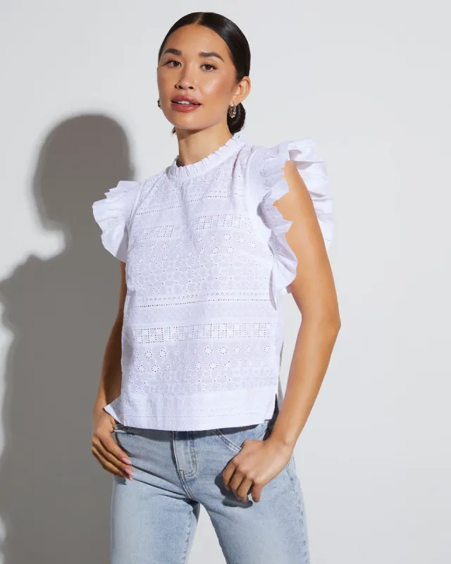 Adina Statement Sleeve Blouse sold by Vici