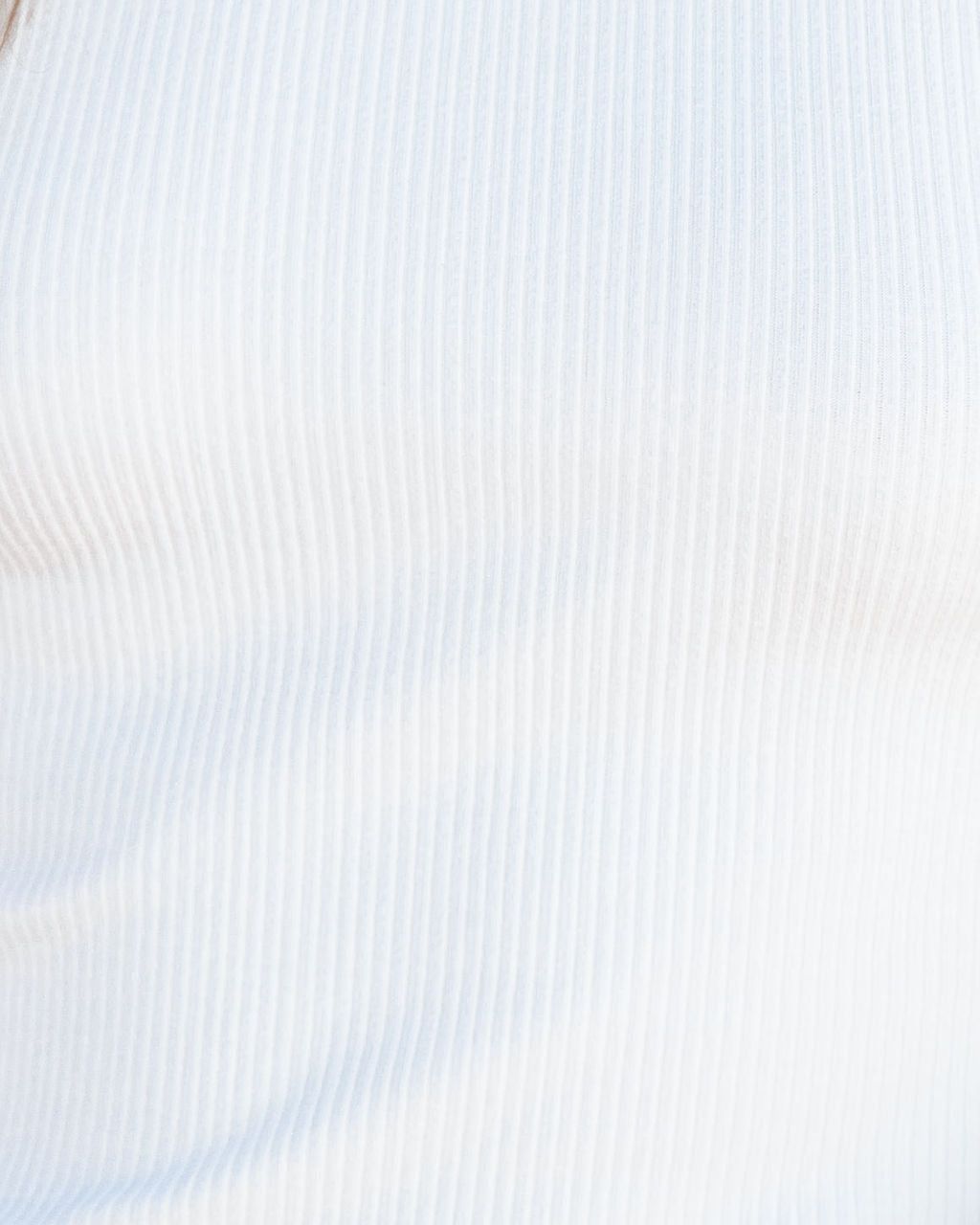 Bondi Cotton Ribbed Crop Top - Off White - FINAL SALE sold by Vici product image thumbnail 4