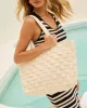 Let's Escape Woven Tote Bag sold by Vici