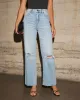 VICI Icon Super Stretch High Rise Straight Jeans sold by Vici