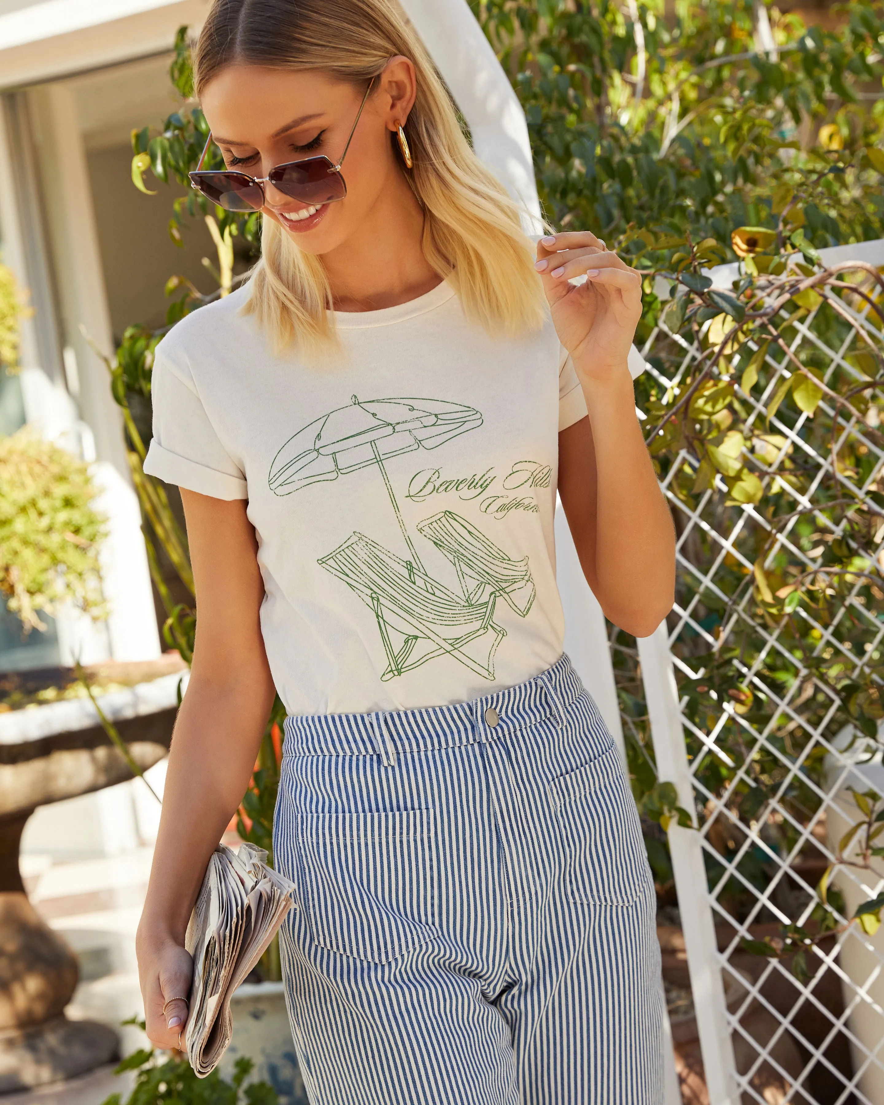 Beverly Hills Graphic Tee sold by Vici product image thumbnail 2