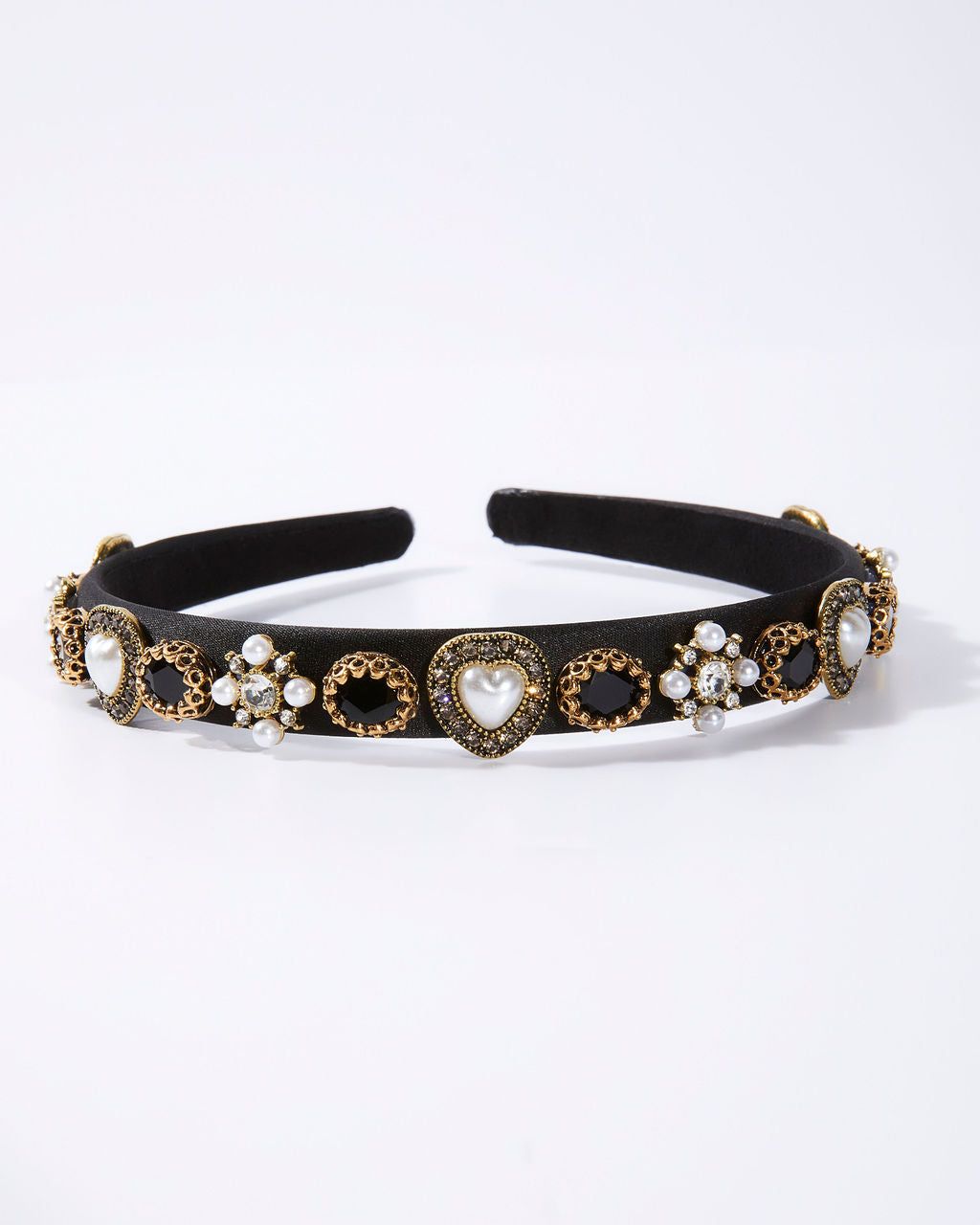 Baxter Embellished Headband - Black/Pearl sold by Vici product image thumbnail 4