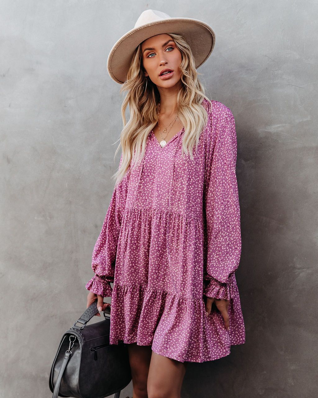 Korban Floral Tiered Babydoll Dress - FINAL SALE sold by Vici product image thumbnail 5