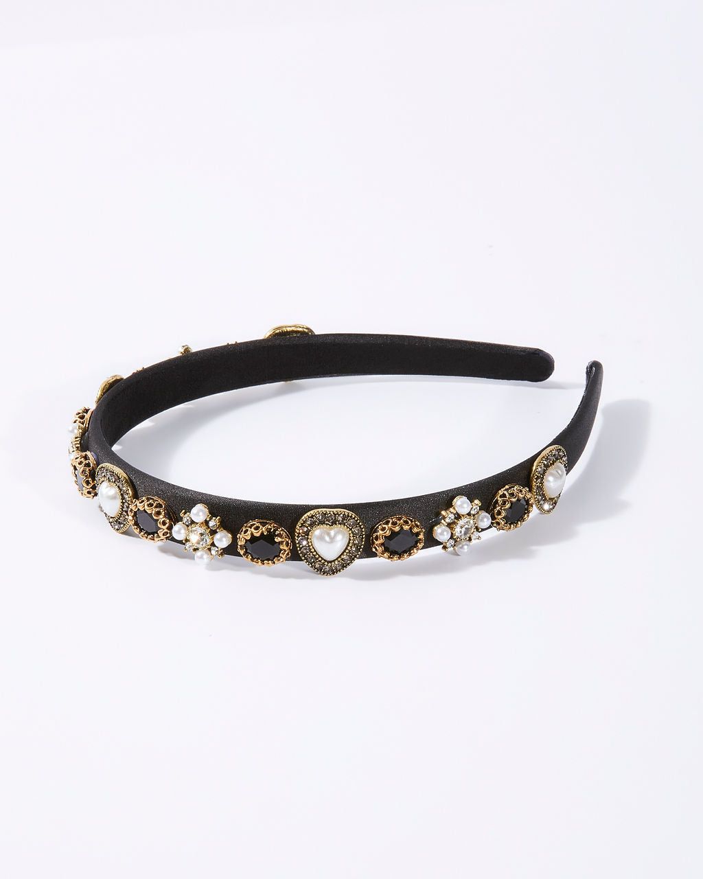 Baxter Embellished Headband - Black/Pearl sold by Vici product image thumbnail 2