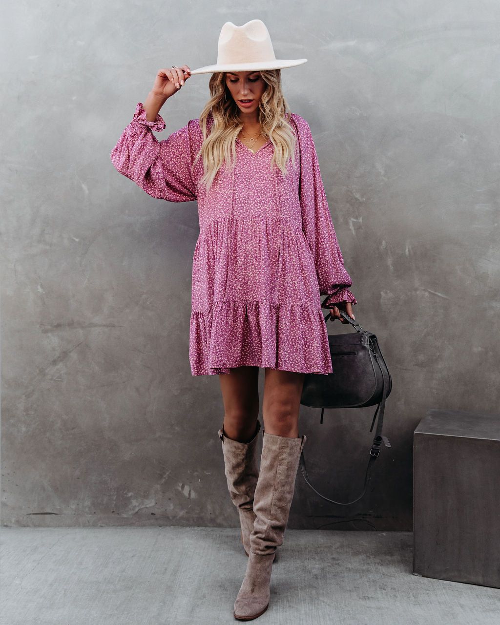 Korban Floral Tiered Babydoll Dress - FINAL SALE sold by Vici product image thumbnail 7