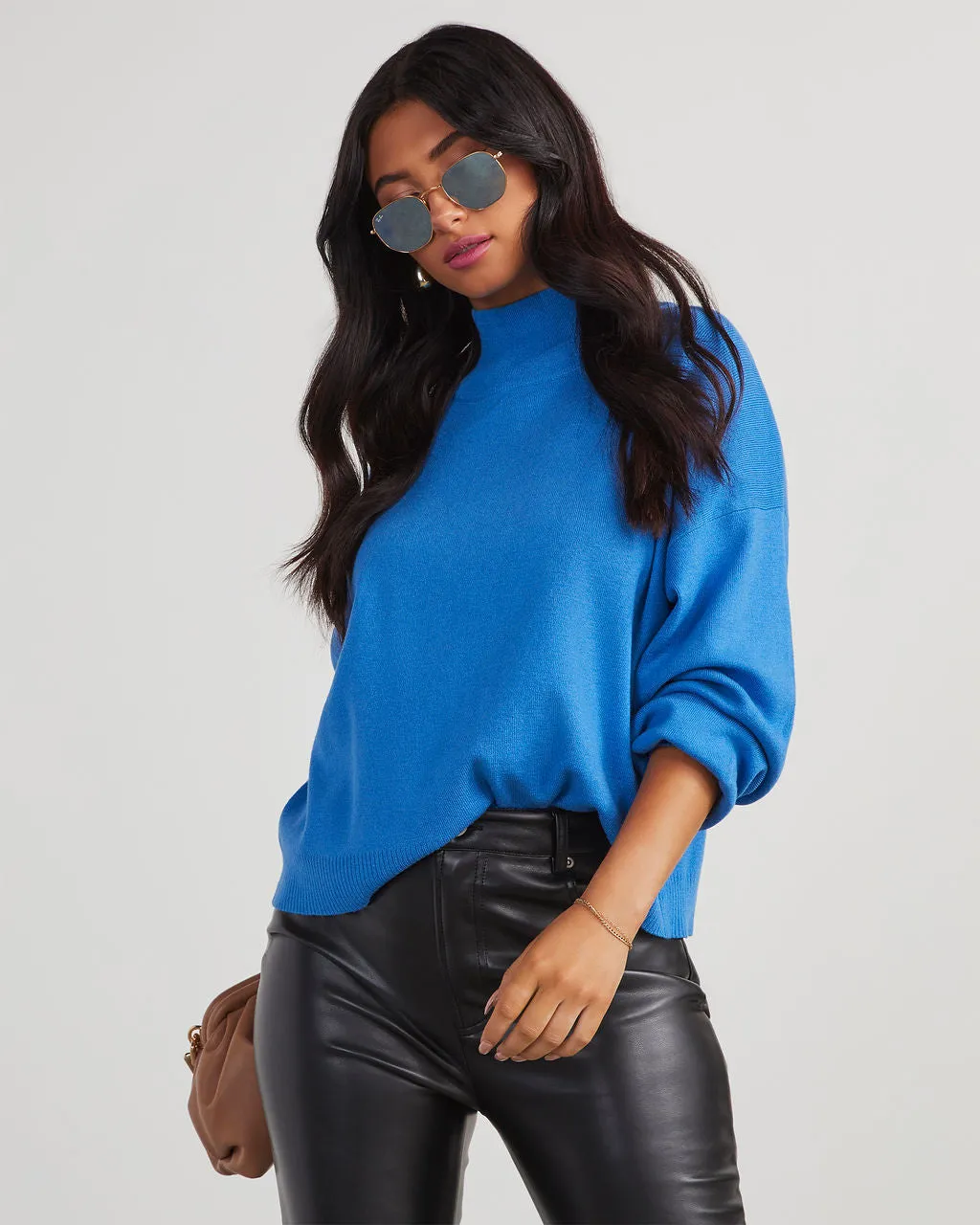 Parkin Mock Neck Knit Sweater sold by Vici product image thumbnail 4