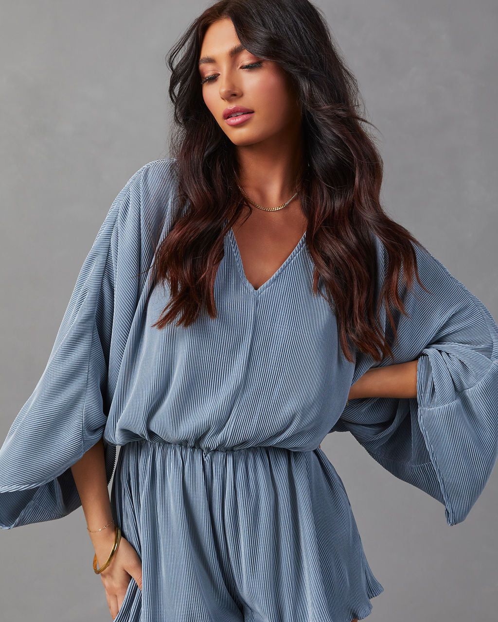 Lanie Plisse Romper sold by Vici product image thumbnail 5