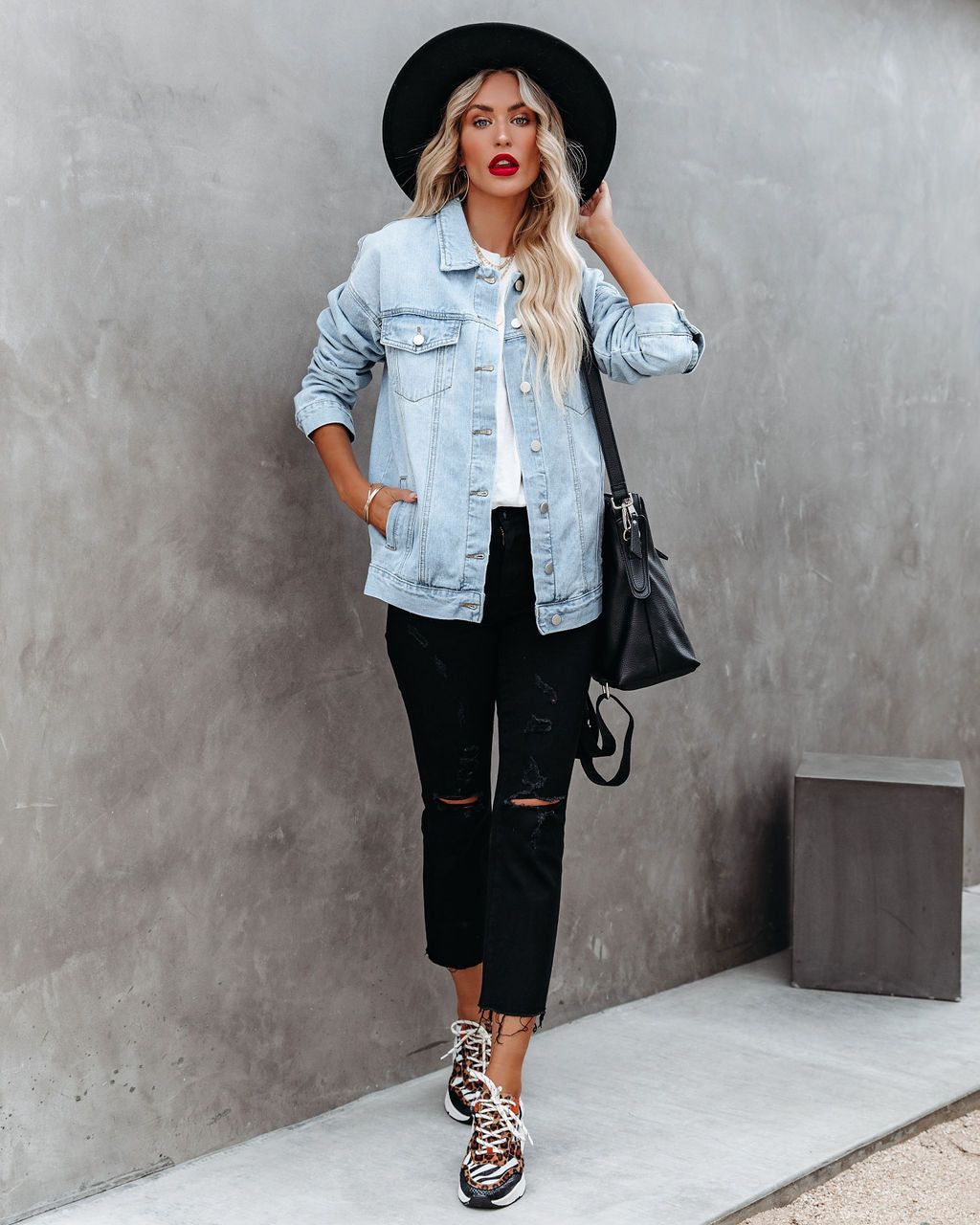 Rucker Pocketed Denim Jacket - FINAL SALE sold by Vici product image thumbnail 10