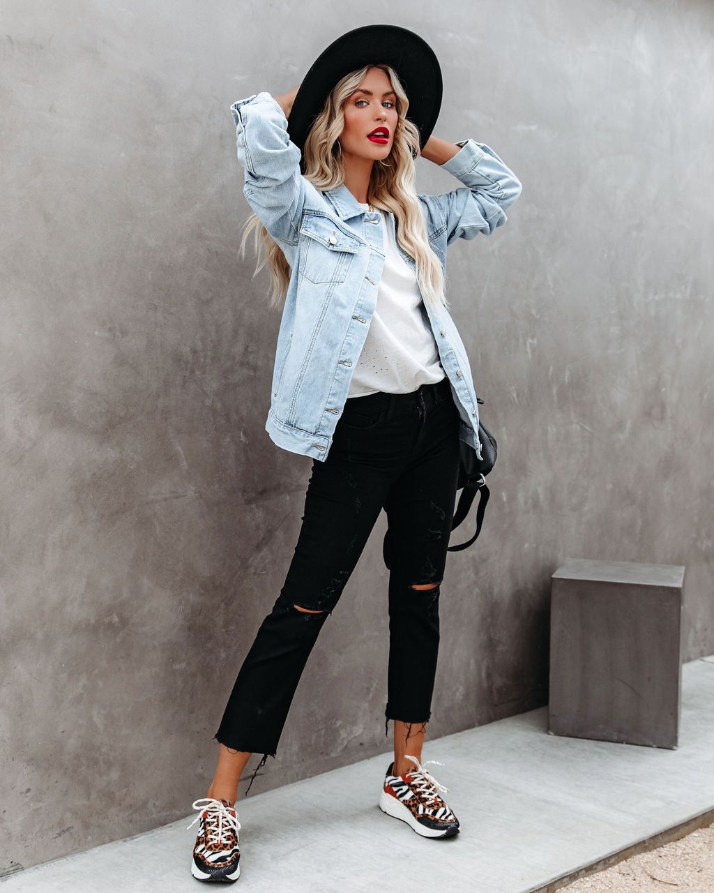 Rucker Pocketed Denim Jacket - FINAL SALE sold by Vici product image thumbnail 8