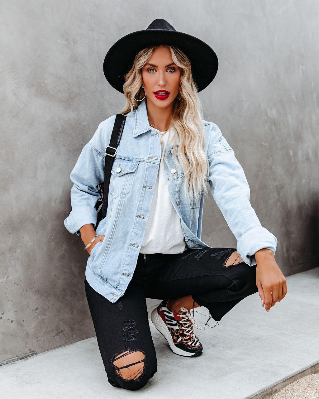 Rucker Pocketed Denim Jacket - FINAL SALE sold by Vici