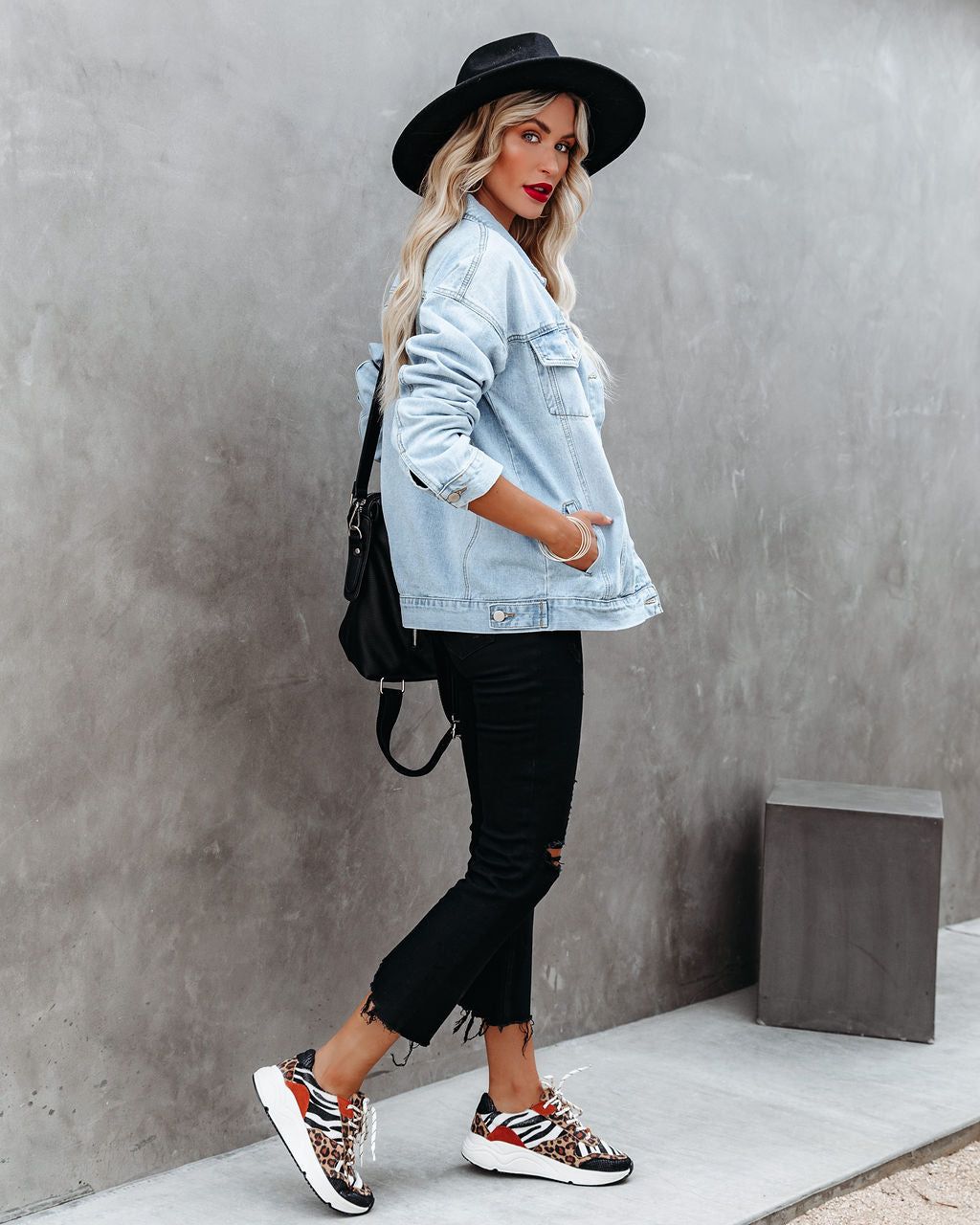 Rucker Pocketed Denim Jacket - FINAL SALE sold by Vici product image thumbnail 9