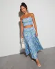 Angie Floral Cropped Tube Top sold by Vici
