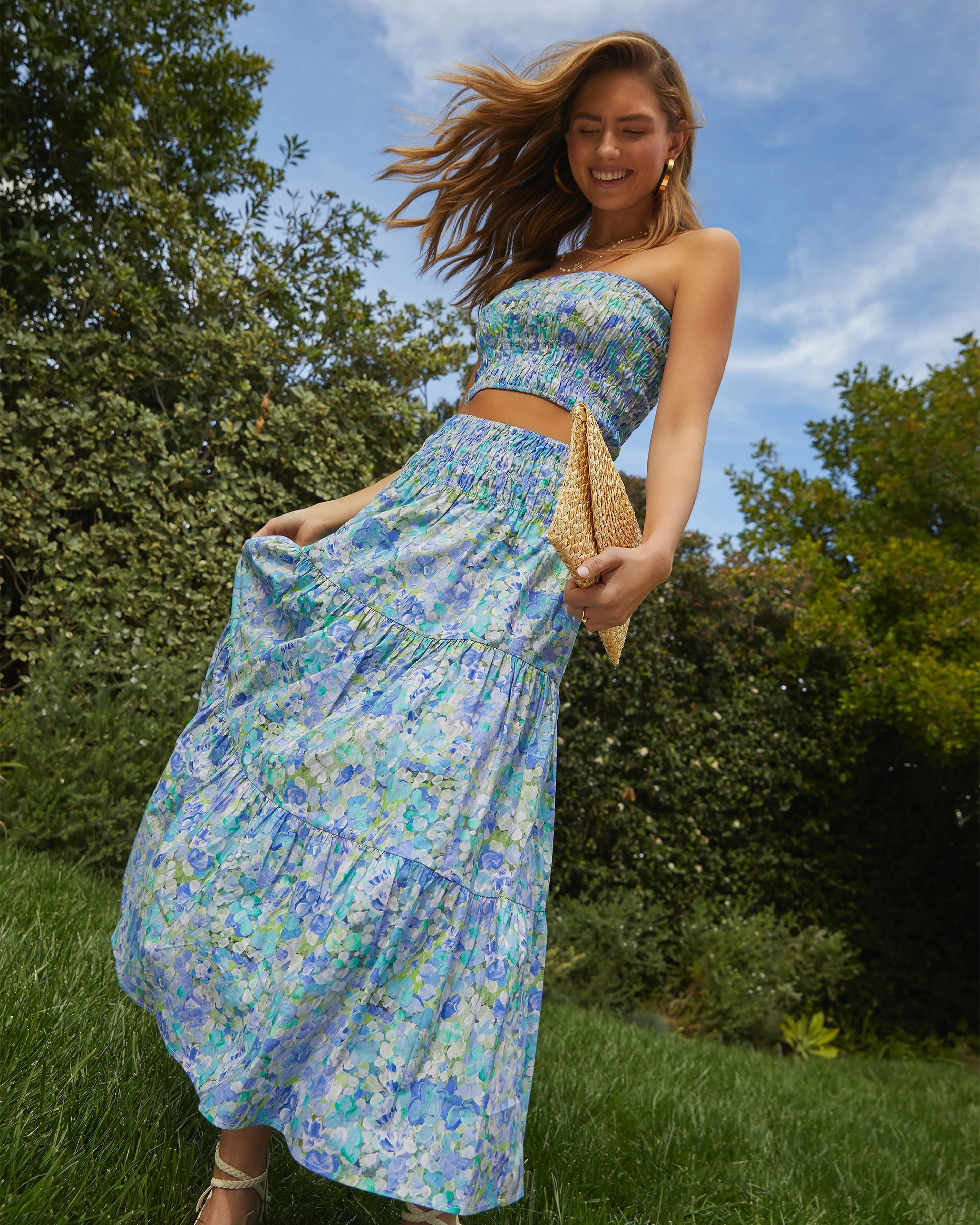 Angie Floral Cropped Tube Top sold by Vici product image thumbnail 2