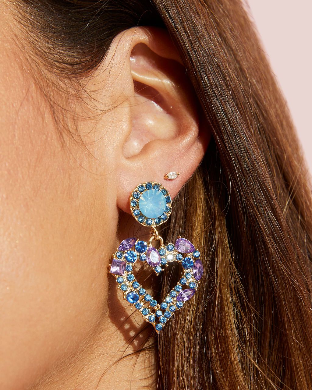 Heartfelt Earrings - Blue - LAST CHANCE sold by Vici product image thumbnail 2