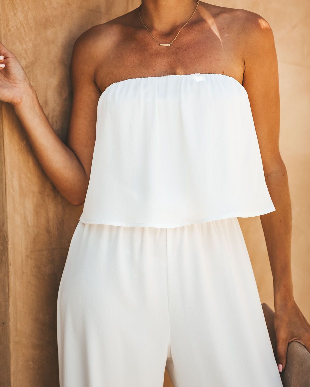 Crystal Clear Strapless Jumpsuit sold by Vici product image thumbnail 4
