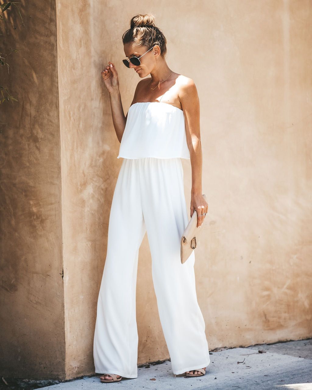 Crystal Clear Strapless Jumpsuit - White - FINAL SALE sold by Vici product image thumbnail 3