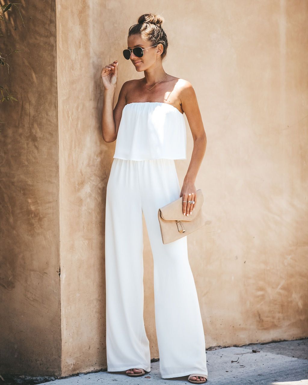 Crystal Clear Strapless Jumpsuit - White - FINAL SALE sold by Vici product image thumbnail 8