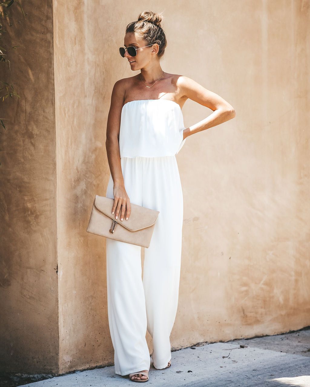 Crystal Clear Strapless Jumpsuit - White - FINAL SALE sold by Vici product image thumbnail 9