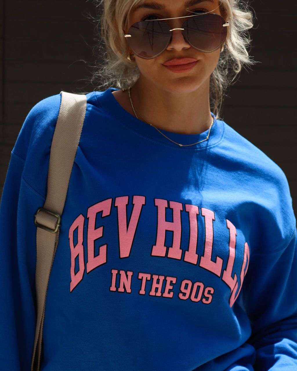 Bev Hills 90'S Cotton Blend Sweatshirt sold by Vici product image thumbnail 3