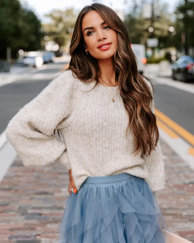 Tana Balloon Sleeve Knit Sweater sold by Vici