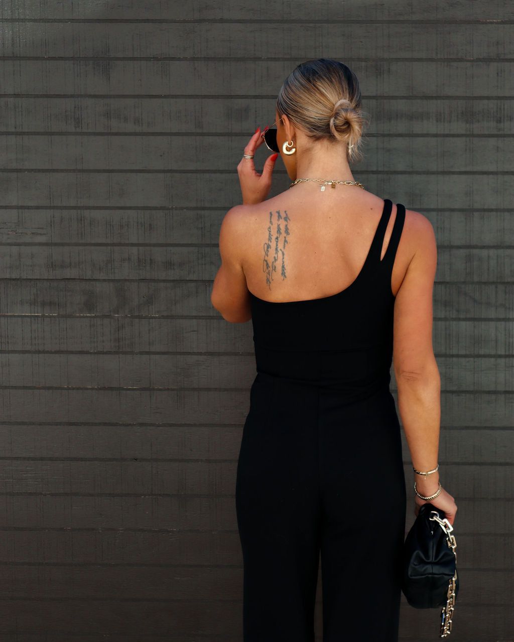 Brayden One Shoulder Jumpsuit sold by Vici product image thumbnail 4