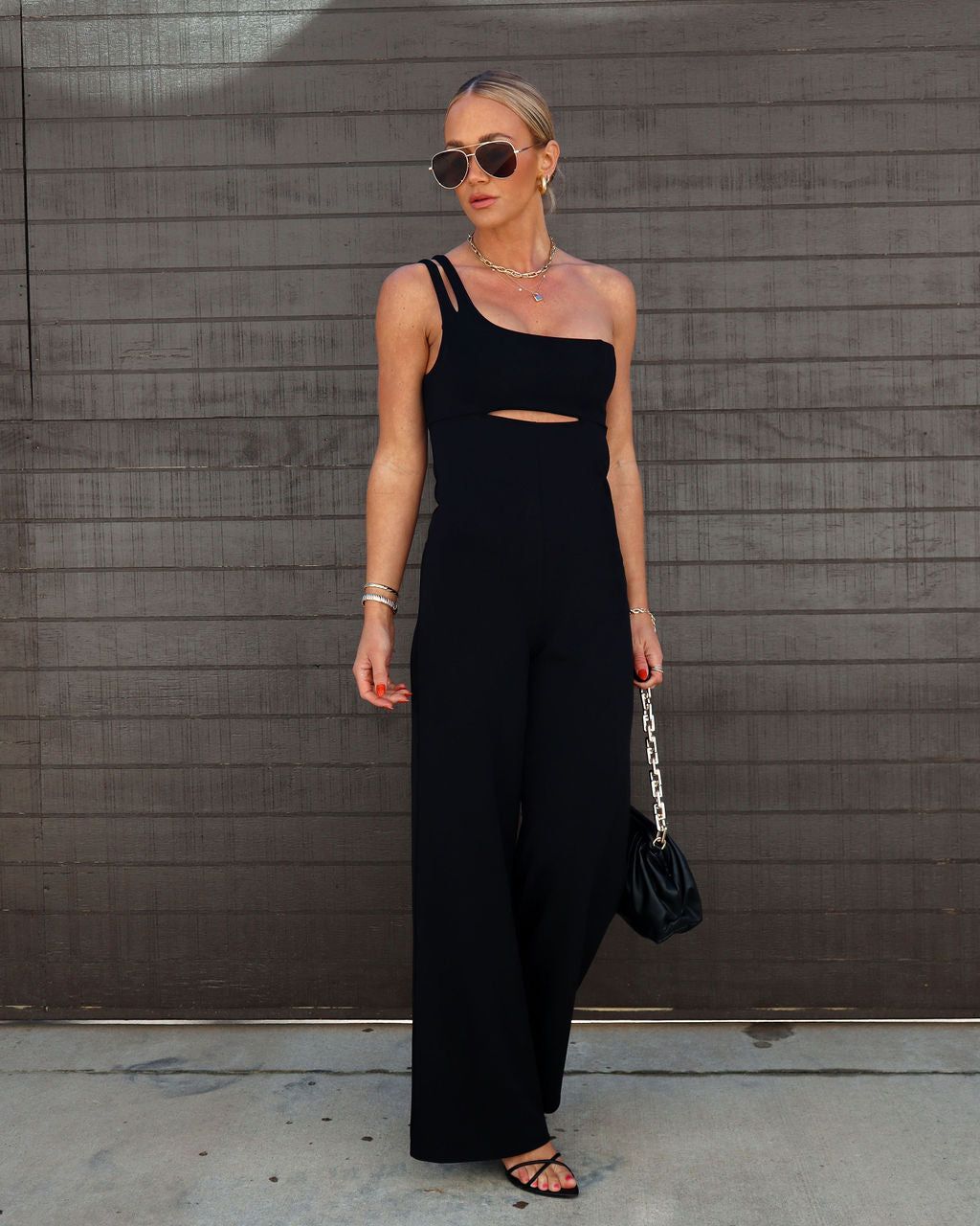 Brayden One Shoulder Jumpsuit sold by Vici product image thumbnail 3