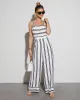 Gradey Striped Wide Leg Jumpsuit sold by Vici