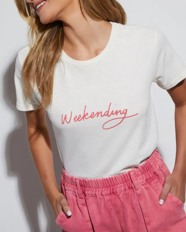 Weekending Cotton Graphic Tee sold by Vici