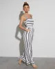 Gradey Striped Wide Leg Jumpsuit sold by Vici