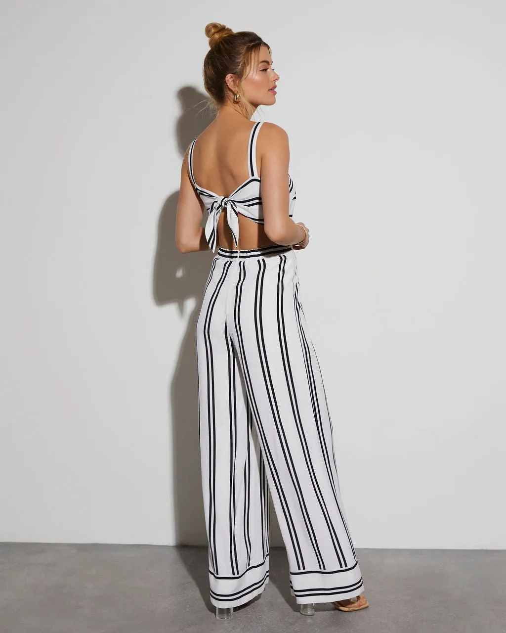 Gradey Striped Wide Leg Jumpsuit sold by Vici product image thumbnail 2