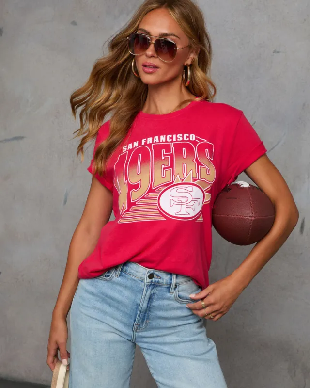 San Francisco 49ers Short Sleeve Graphic Top sold by Vici