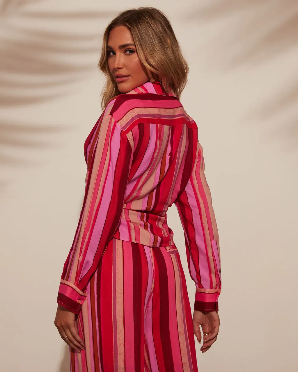 Caia Sunsets Tie Crop Top sold by Vici product image thumbnail 4