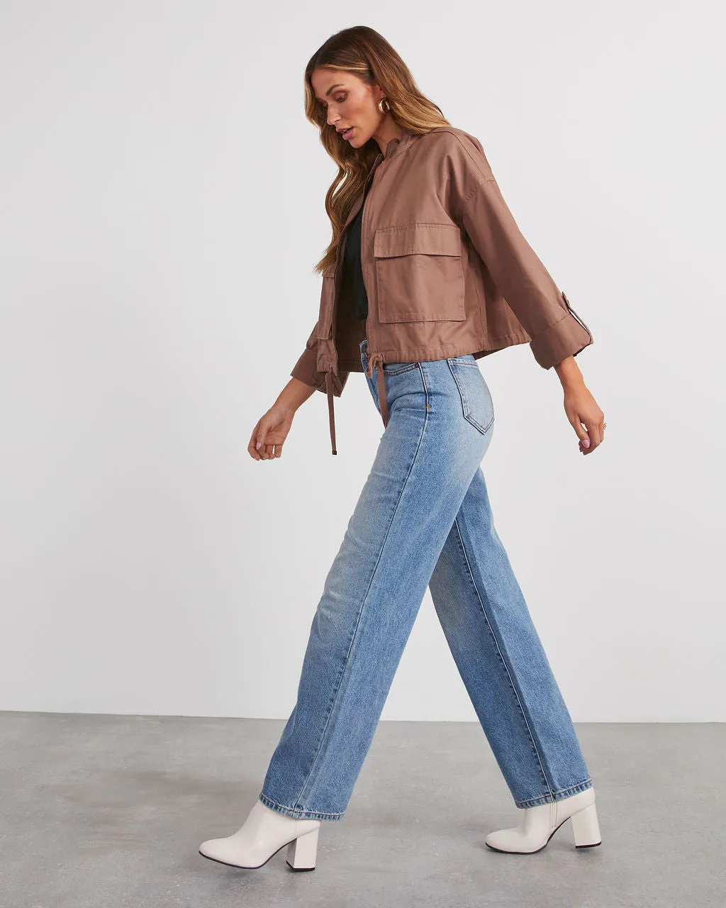 Off Duty Icon Zip Up Utility Jacket sold by Vici product image thumbnail 3