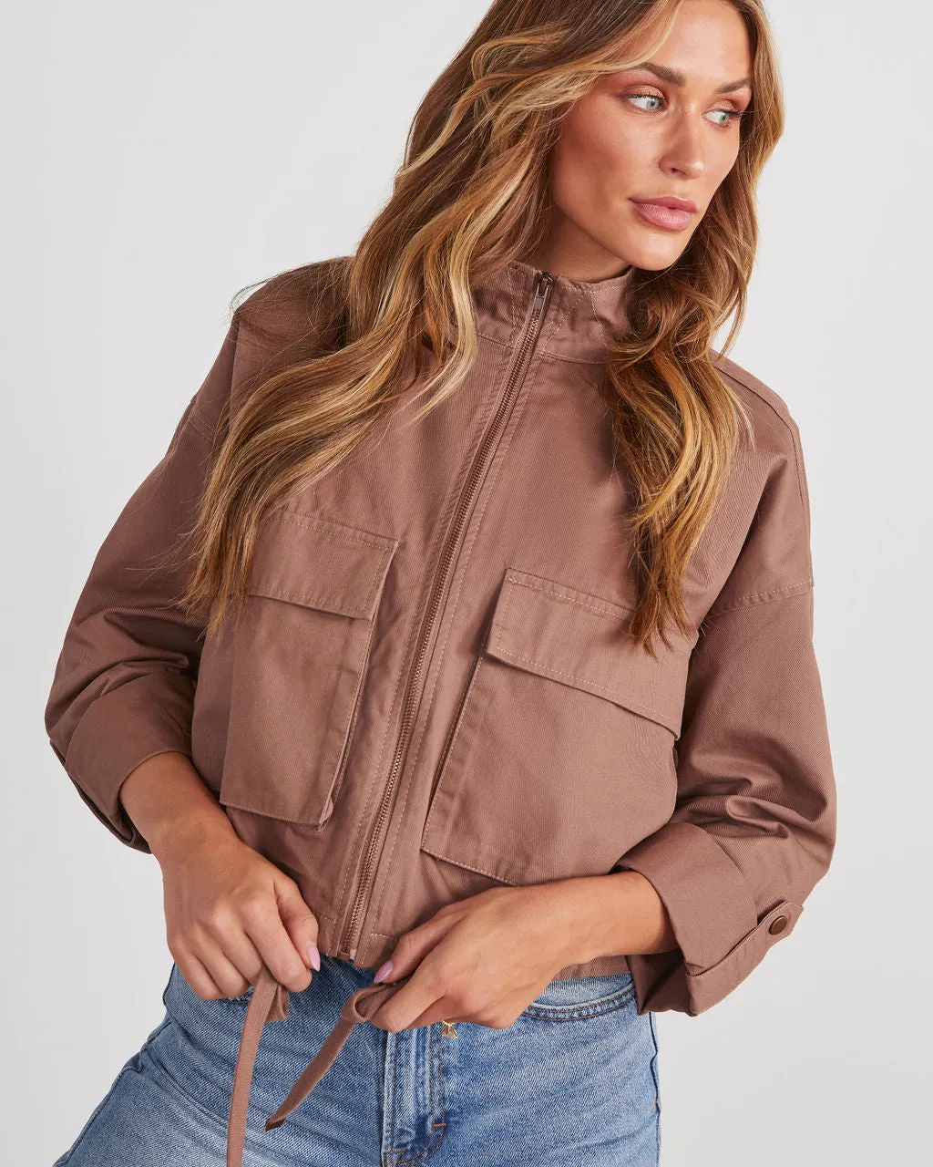 Off Duty Icon Zip Up Utility Jacket sold by Vici product image thumbnail 5