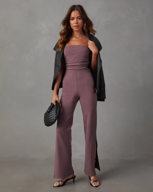 Deep In My Soul Strapless Knit Jumpsuit sold by Vici