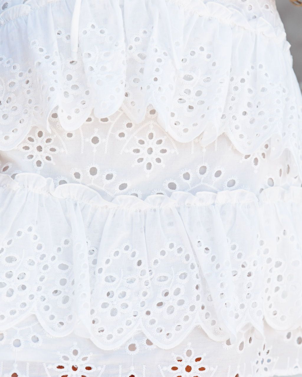 Unna Cotton Eyelet Cutout Halter Dress - FINAL SALE sold by Vici product image thumbnail 4